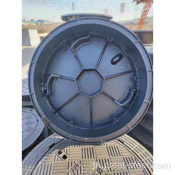 ชั้น 400 Epoxy Coating Ductile Iron Manhole ฝาครอบ